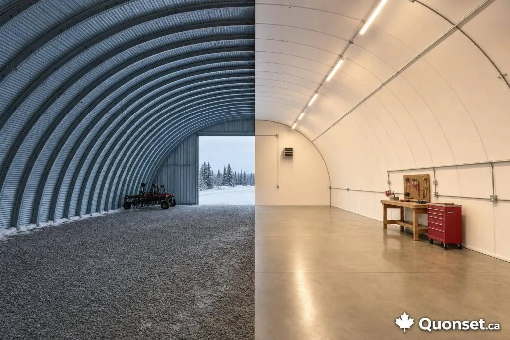 Cold Storage vs Heated Shop: Quonset Options