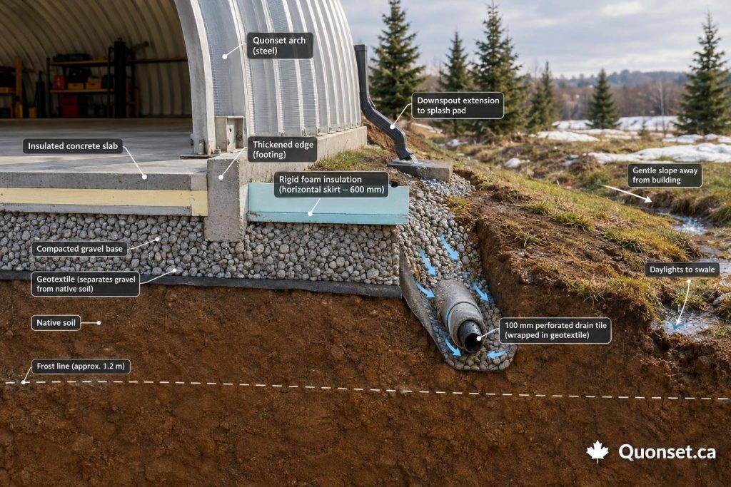 Quonset Foundation Questions: Drainage and Frost
